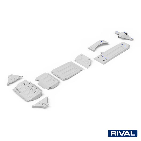 Skid Plates (Sets) Ford Ranger 2011-2015; 2015-2022; 2,2 l. / diesel; 3,2 l. / diesel